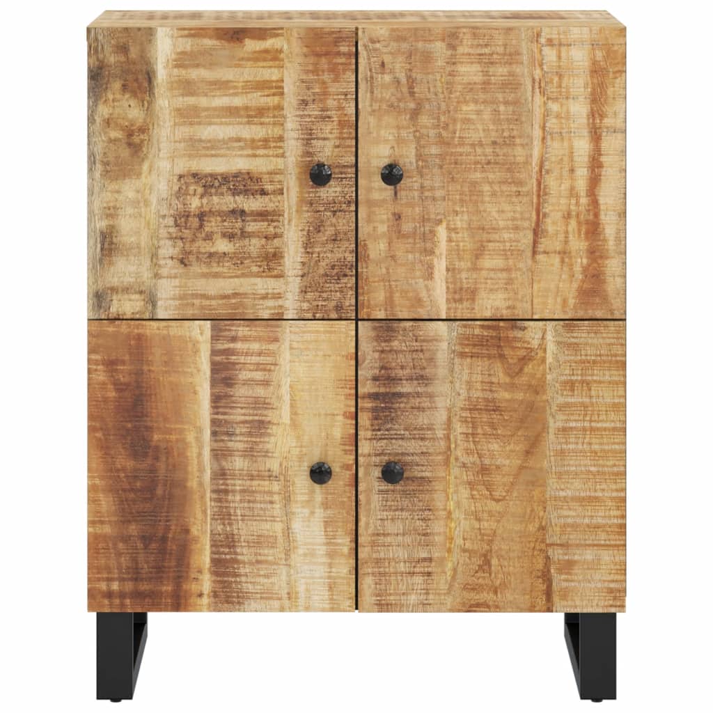 Sideboard with 4 Doors 60x33x75 cm Solid Wood Mango
