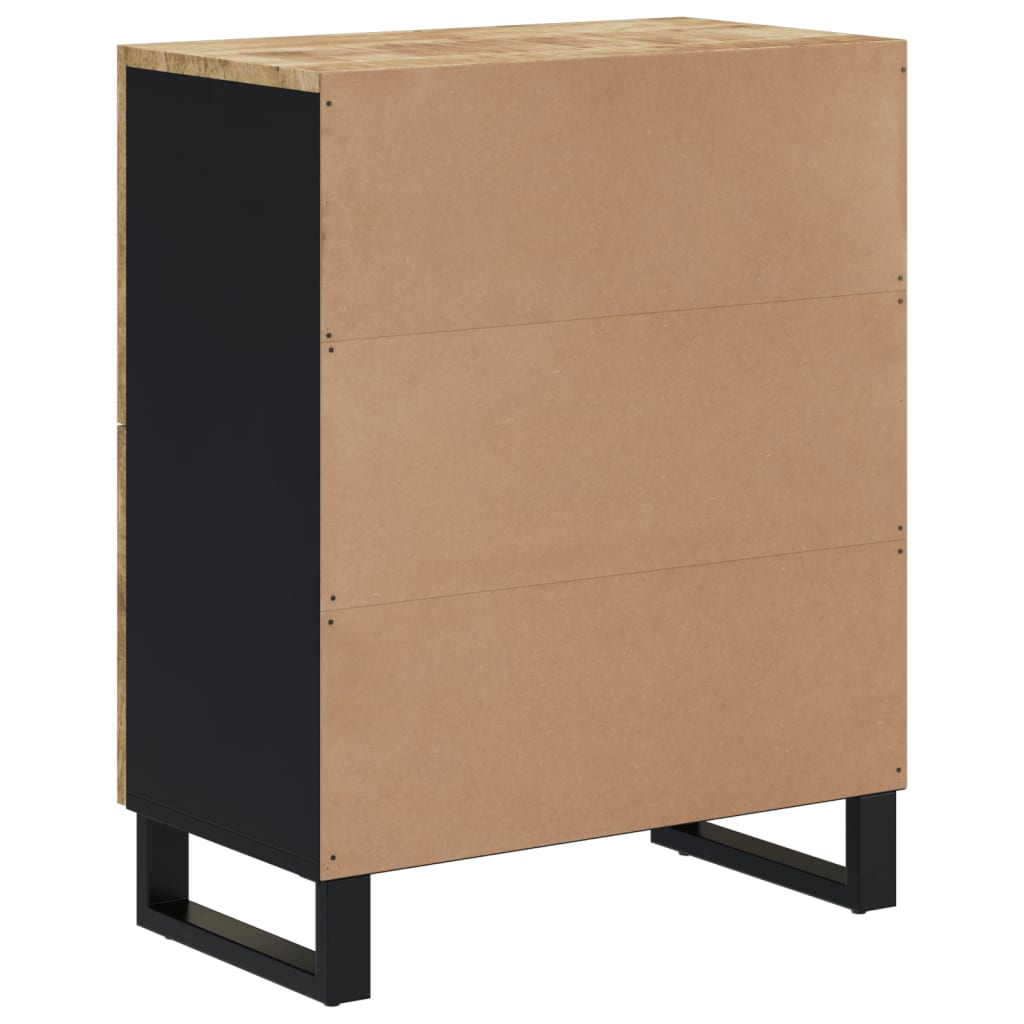 Sideboard with 4 Doors 60x33x75 cm Solid Wood Mango