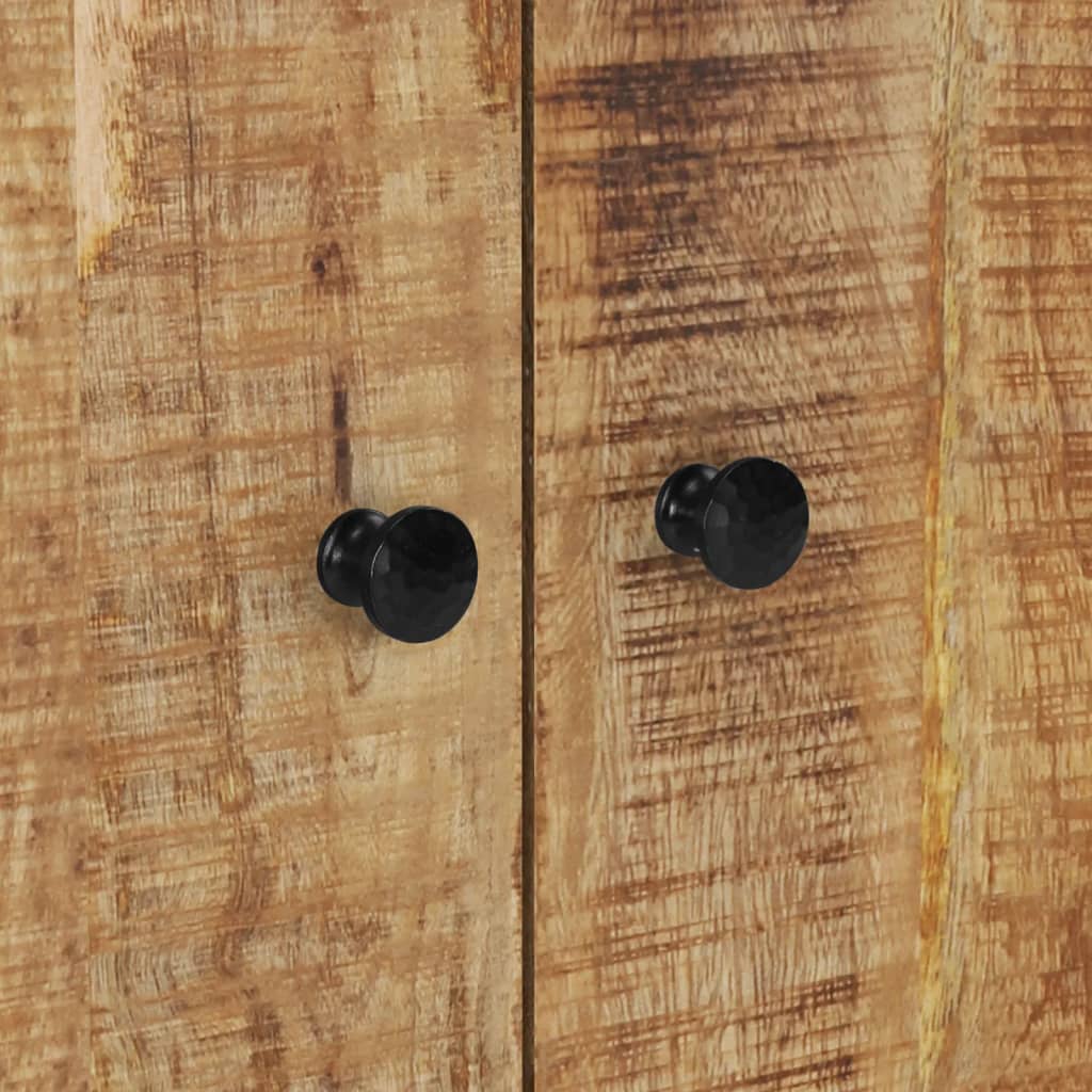 Sideboard with 4 Doors 60x33x75 cm Solid Wood Mango