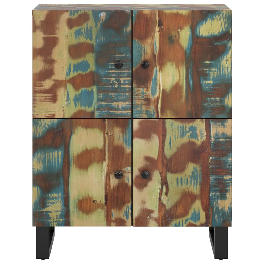 Sideboard with 4 Doors 60x33x75 cm Solid Wood Reclaimed