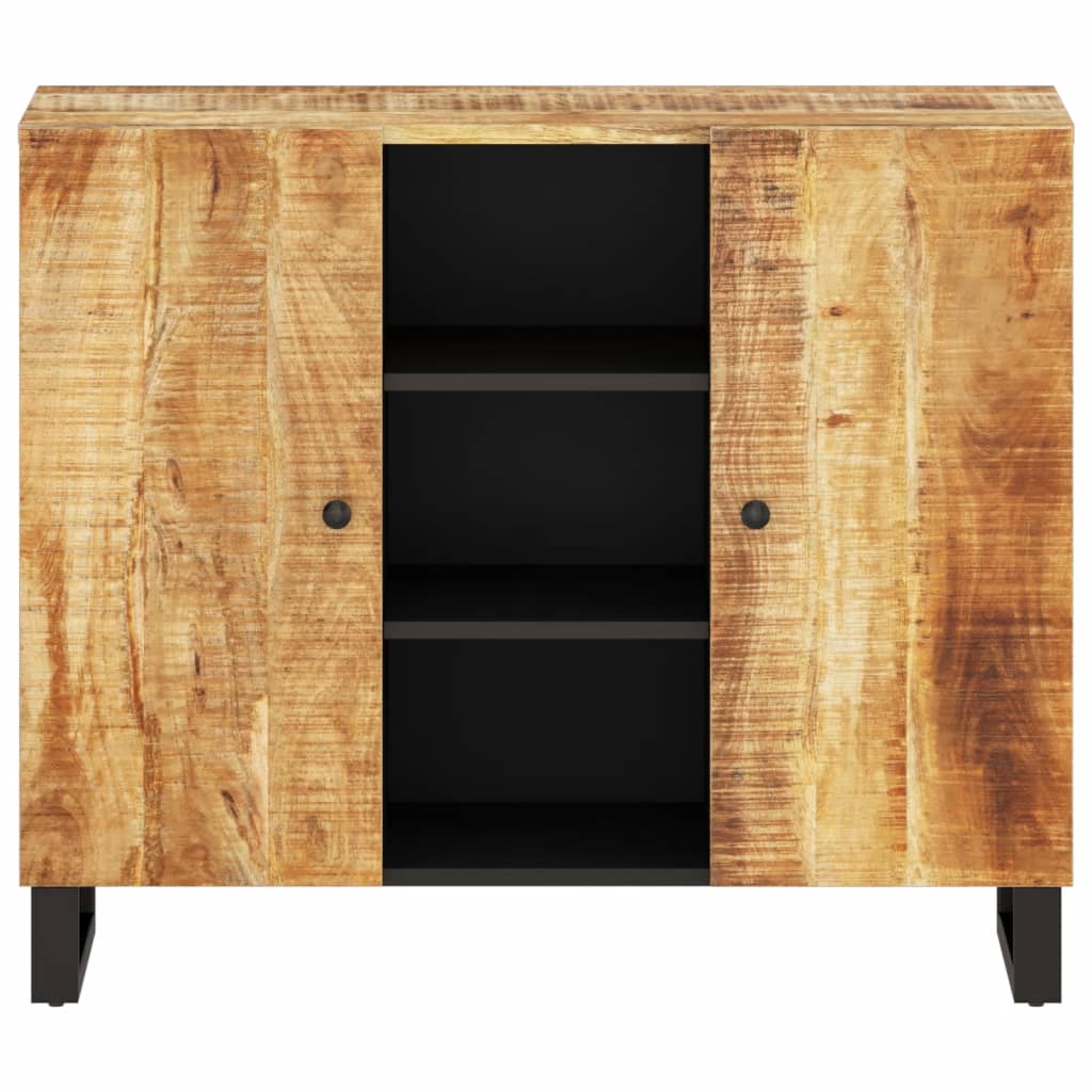 Sideboard with 2 Doors 90x33x75 cm Solid Wood Mango