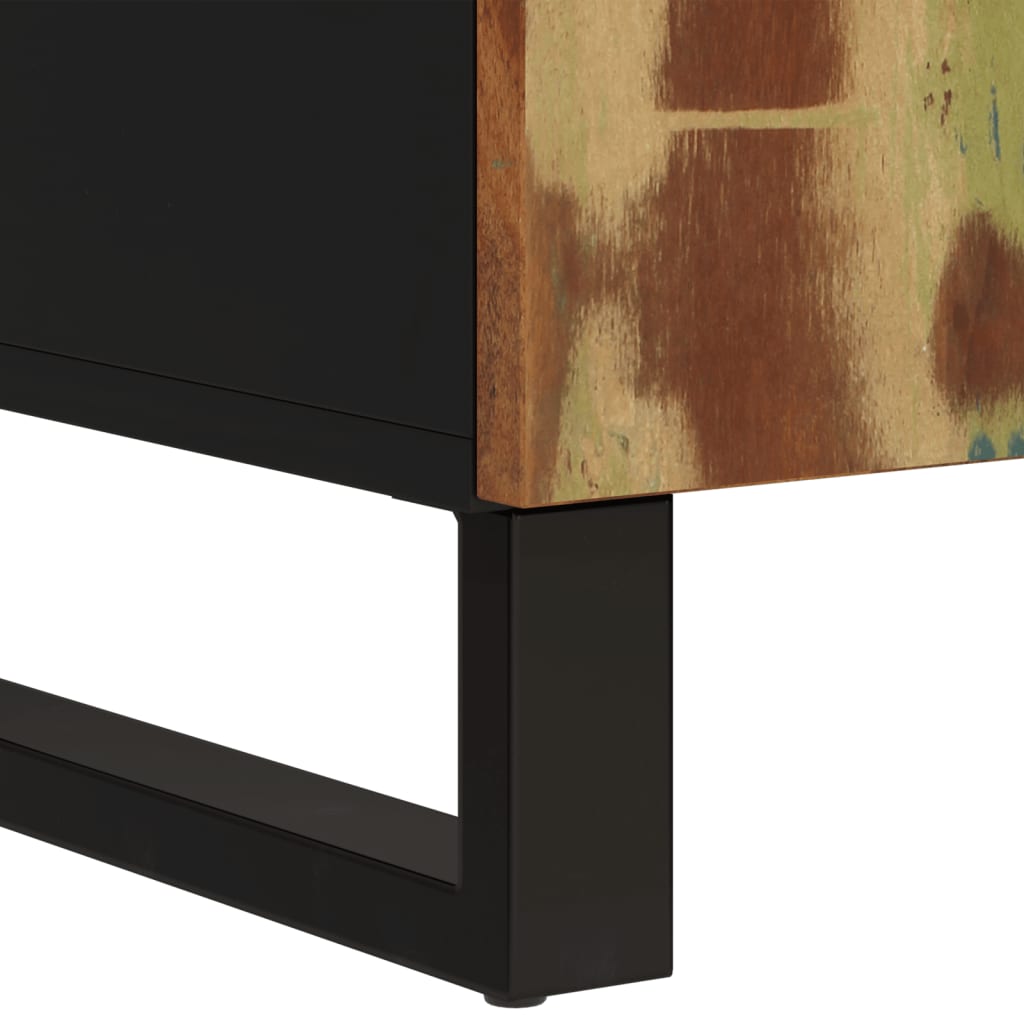 Sideboard with 2 Doors 90x33x75 cm Solid Wood Reclaimed