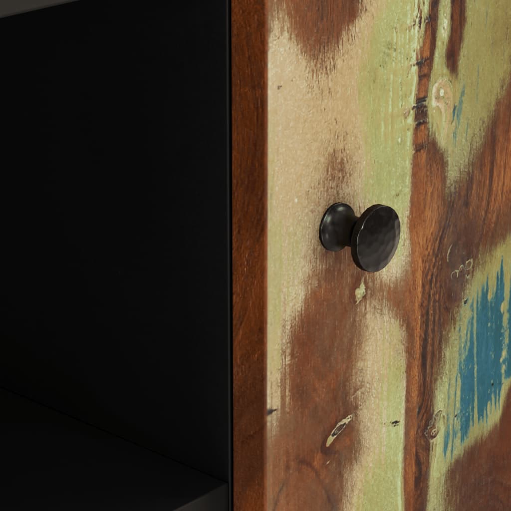 Sideboard with 2 Doors 90x33x75 cm Solid Wood Reclaimed