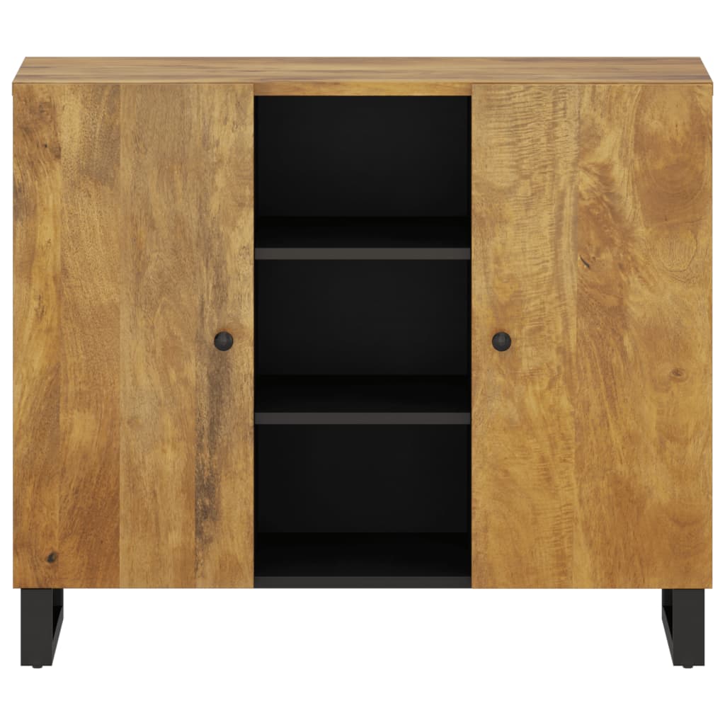 Sideboard with 2 Doors 90x33x75 cm Solid Wood Mango