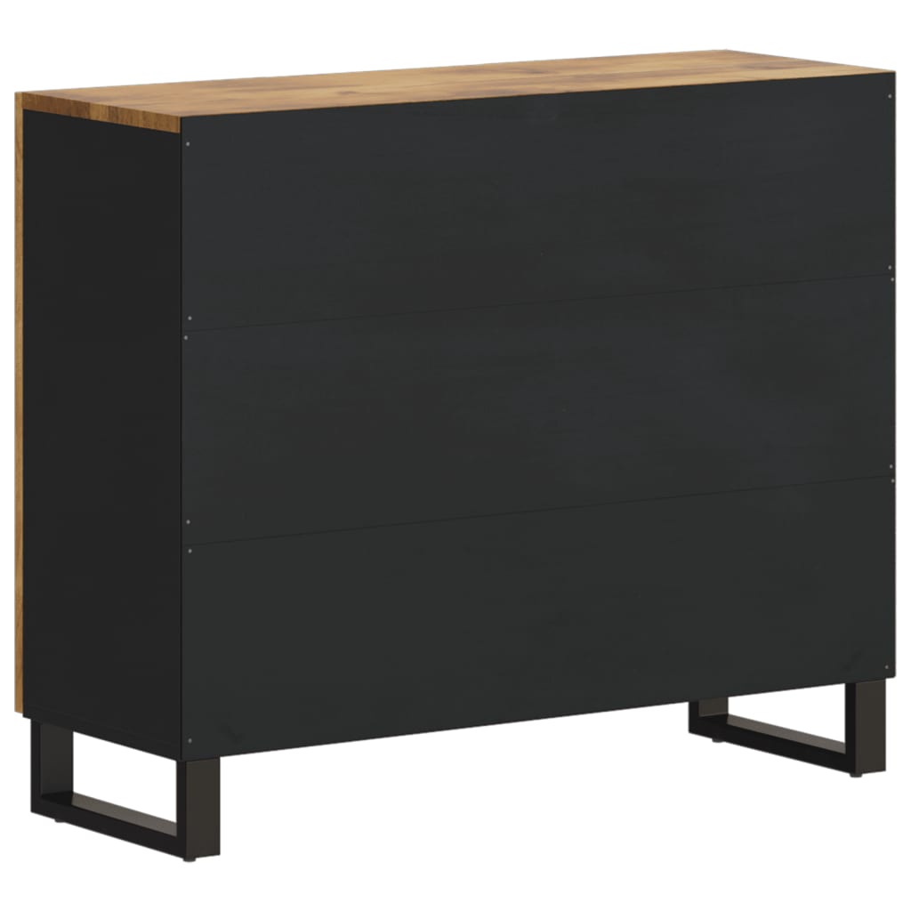 Sideboard with 2 Doors 90x33x75 cm Solid Wood Mango