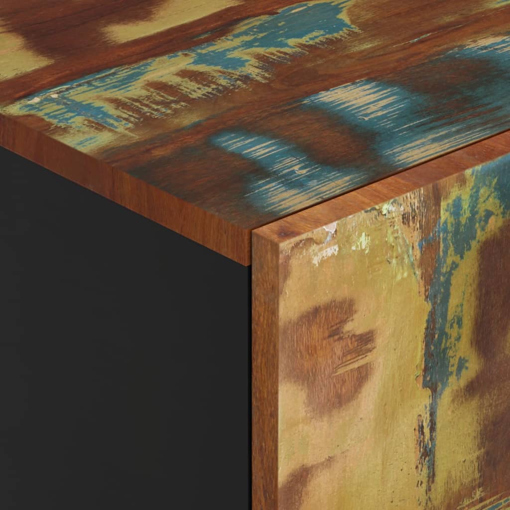 Highboard with Drawer 60x33x100 cm Solid Wood Reclaimed&Iron