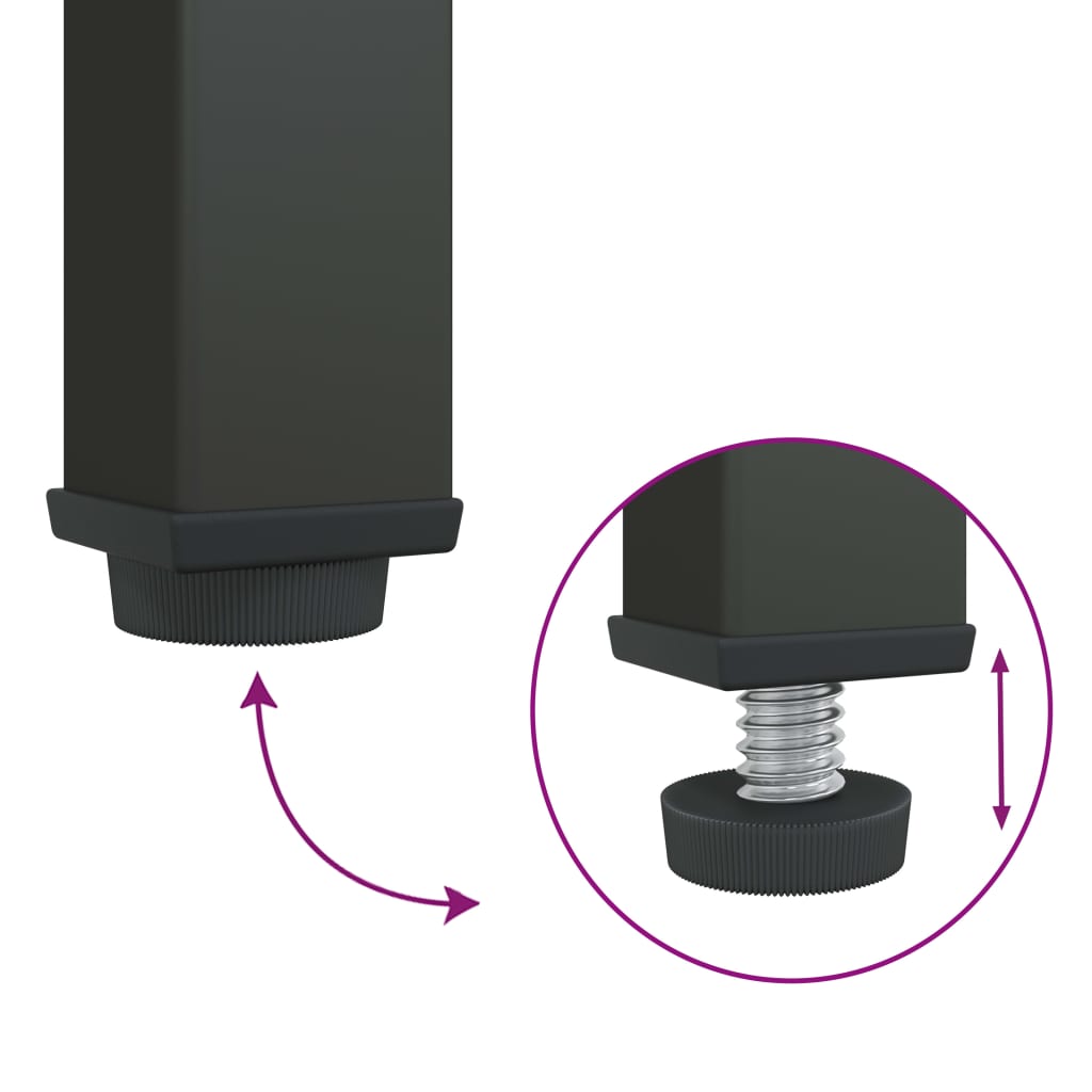 Highboard Black 85x40x180 cm Glass and Steel