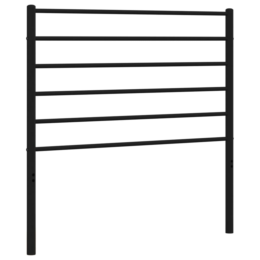 Metal Headboard Black 75 cm
