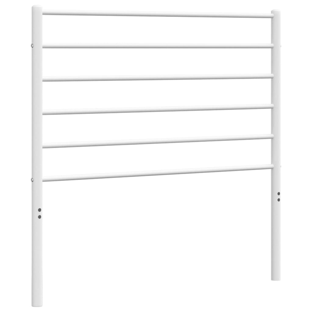 Metal Headboard White 75 cm