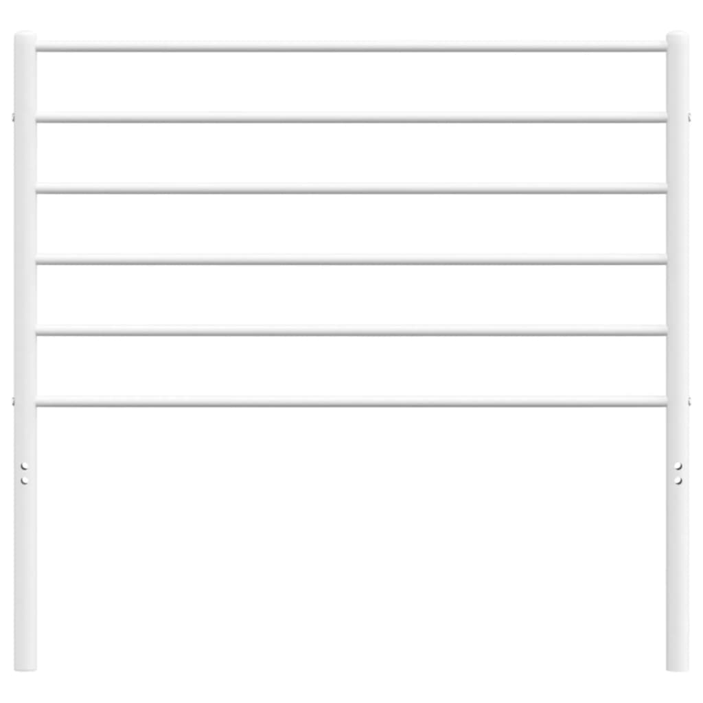 Metal Headboard White 75 cm