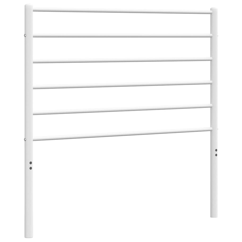 Metal Headboard White 100 cm