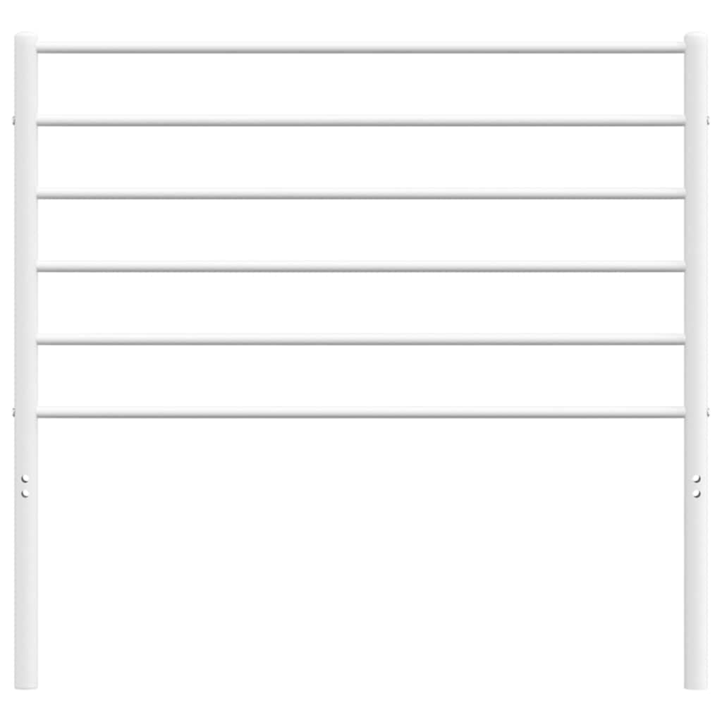 Metal Headboard White 100 cm