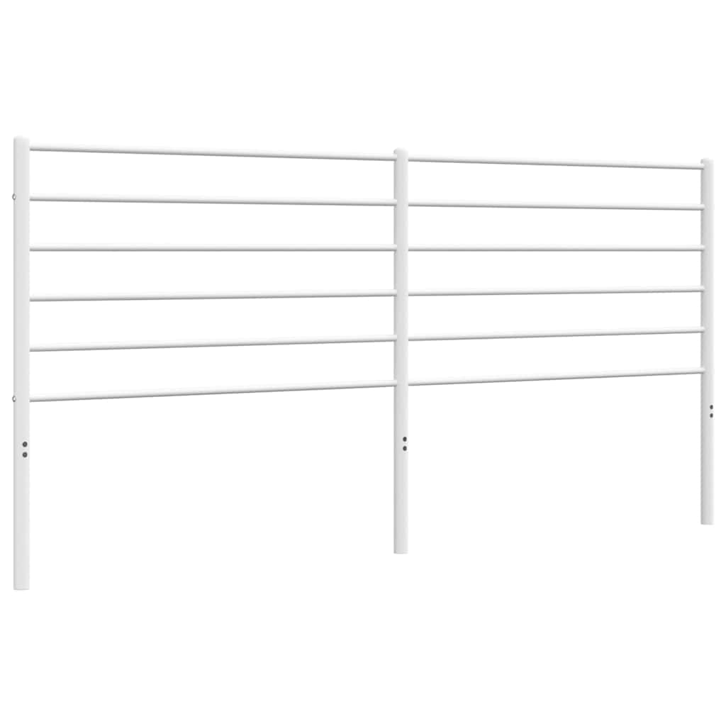 Metal Headboard White 193 cm