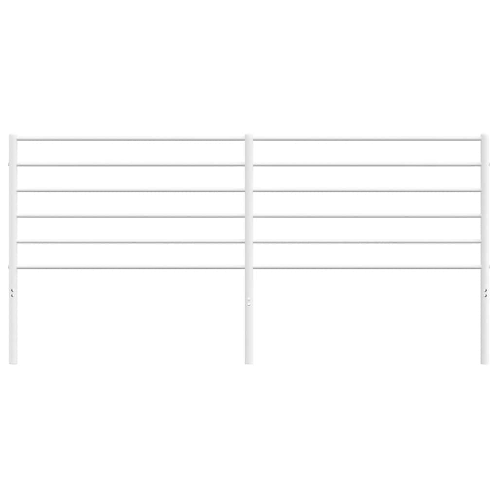 Metal Headboard White 200 cm