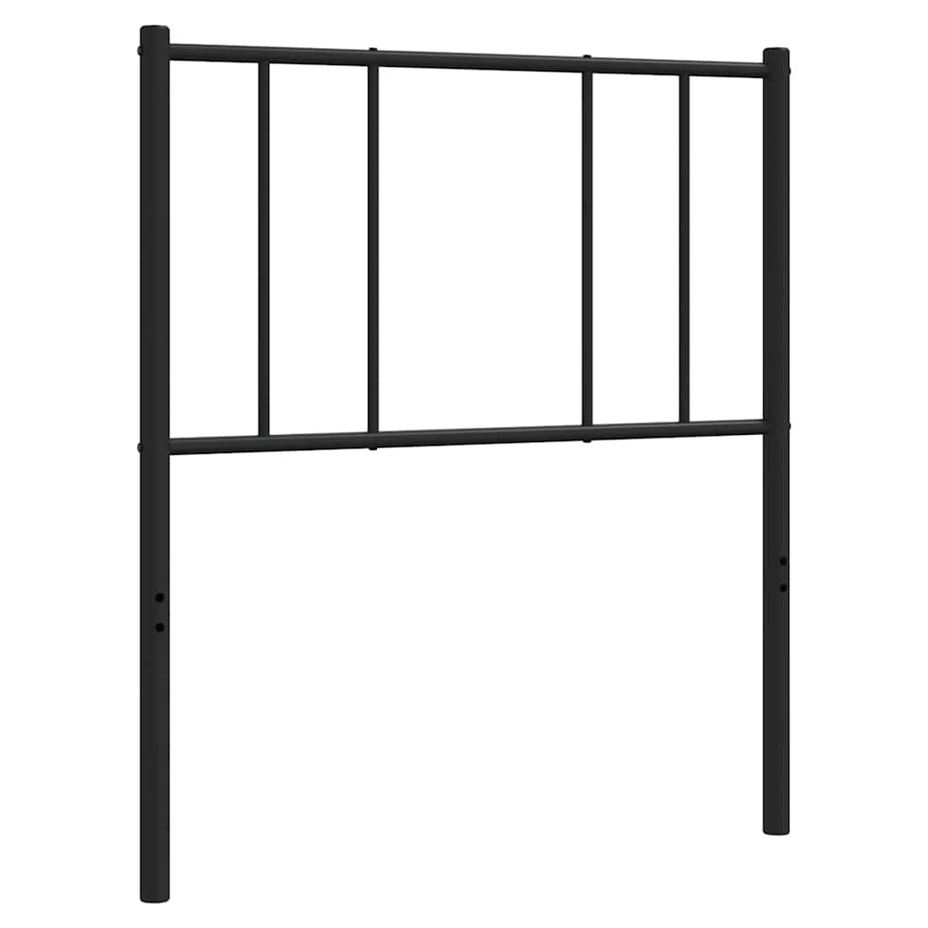 Metal Headboard Black 100 cm