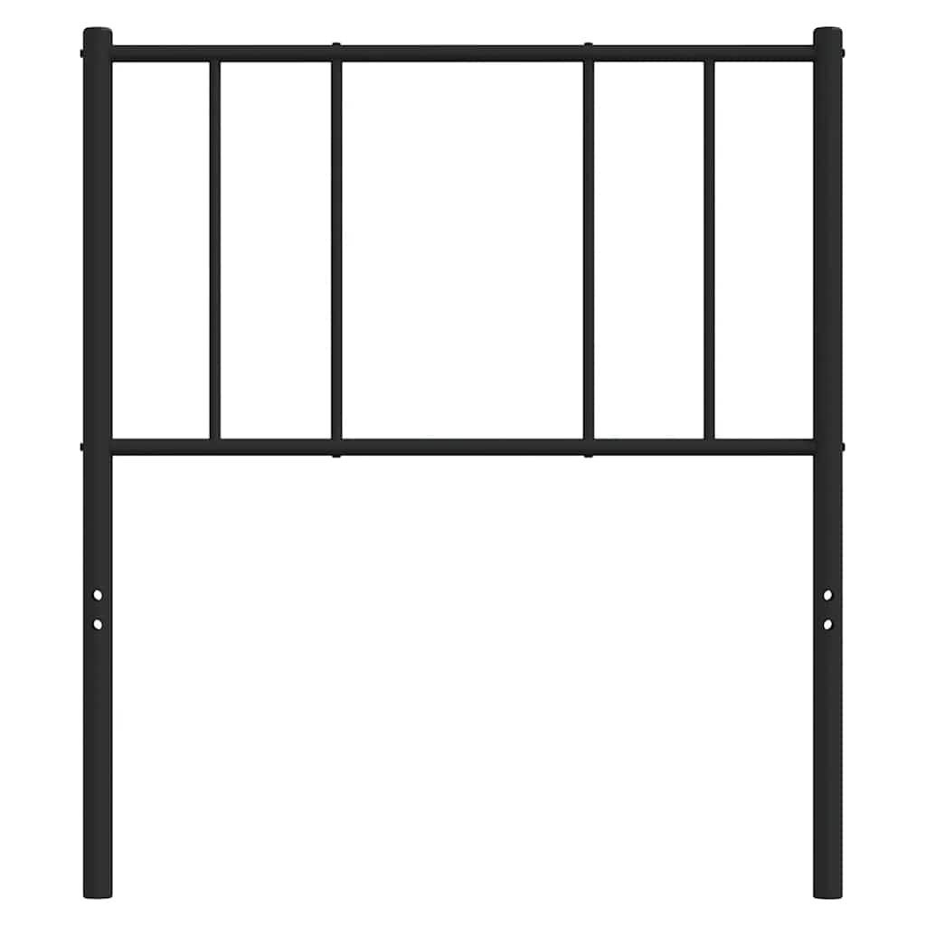 Metal Headboard Black 100 cm