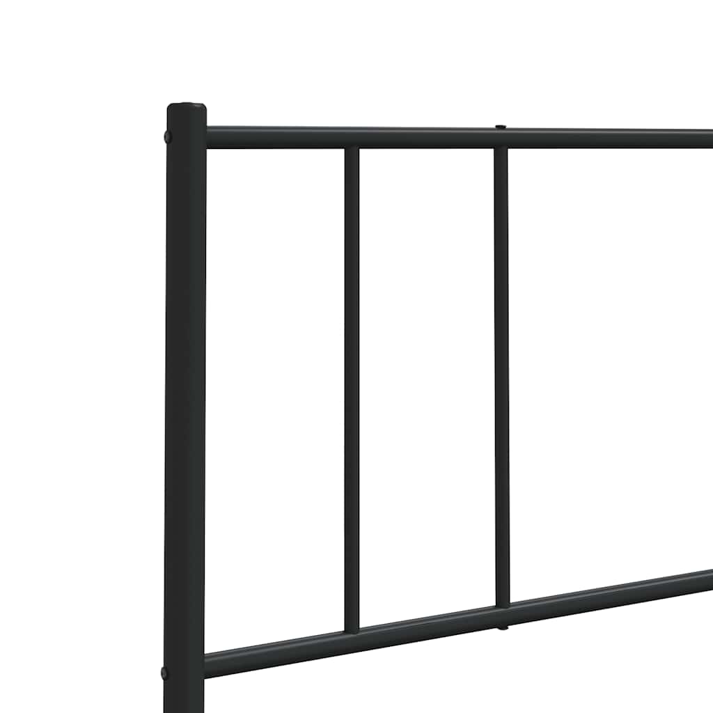 Metal Headboard Black 100 cm