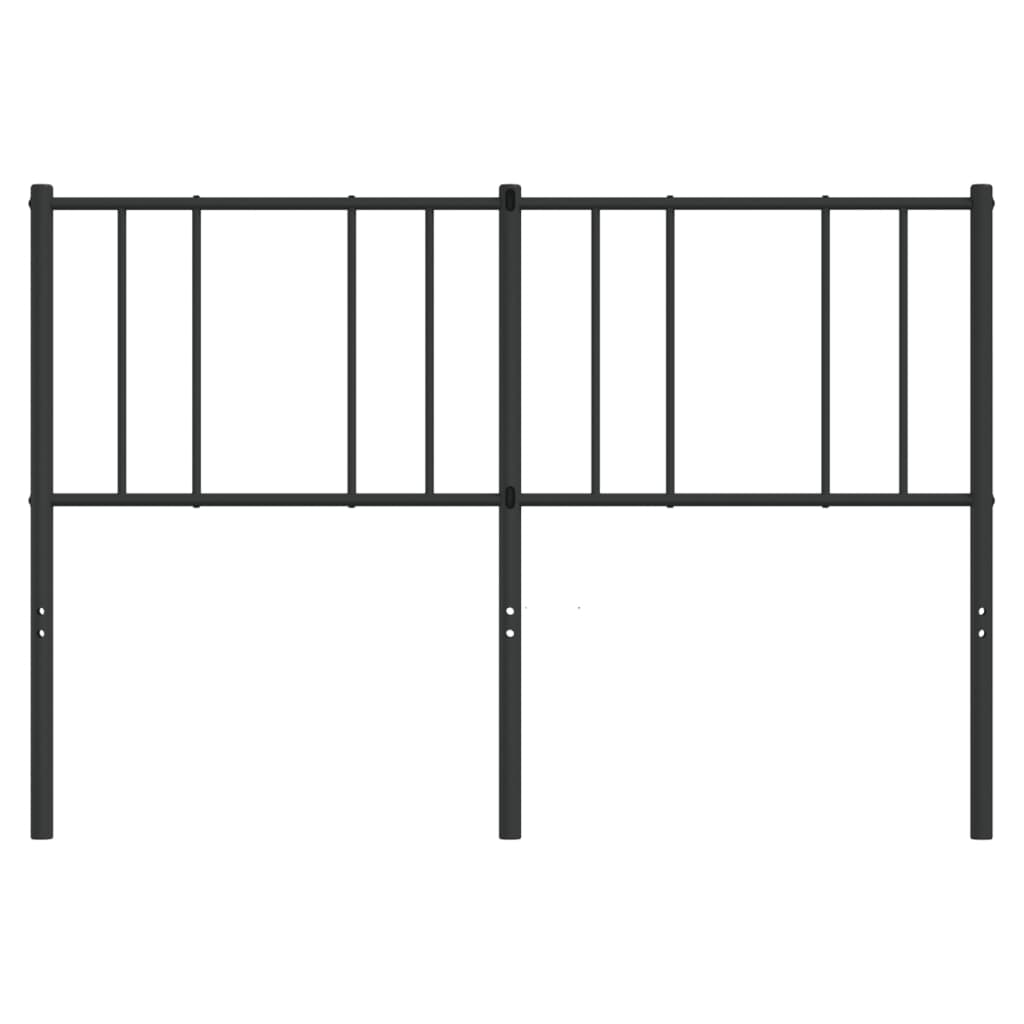 Metal Headboard Black 120 cm