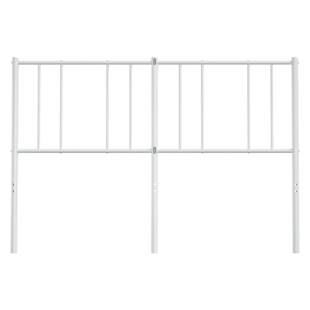 Metal Headboard White 120 cm