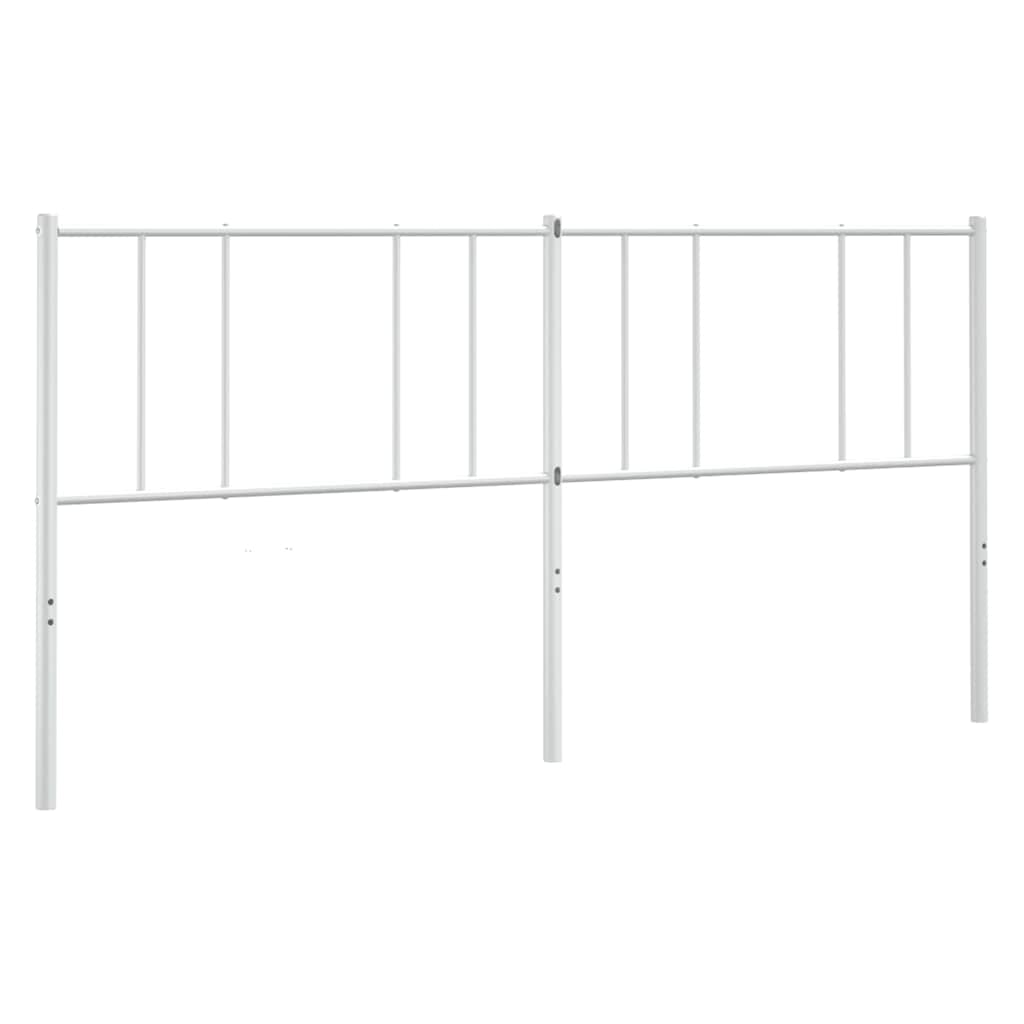 Metal Headboard White 180 cm