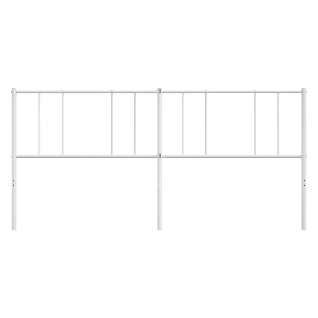 Metal Headboard White 180 cm