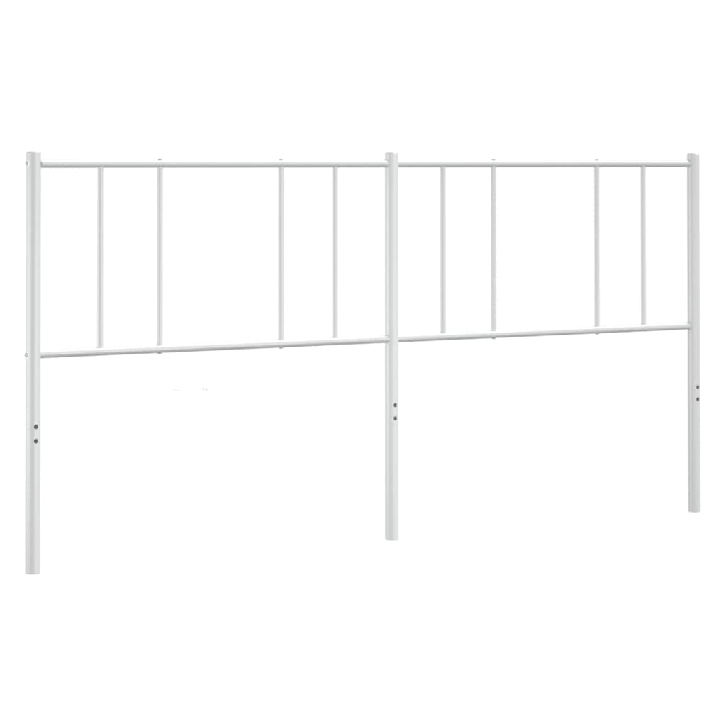 Metal Headboard White 180 cm
