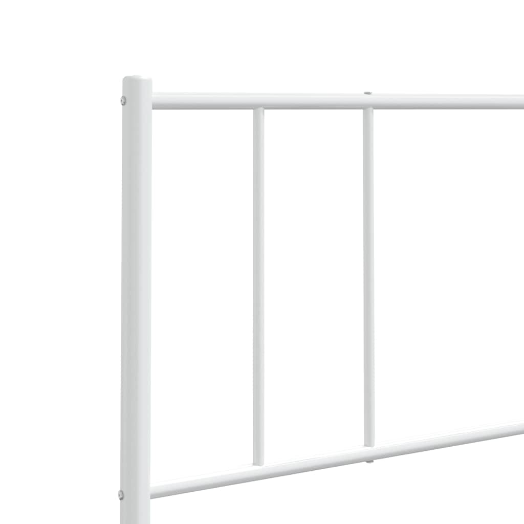 Metal Headboard White 180 cm