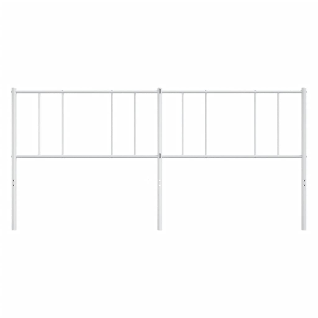 Metal Headboard White 193 cm