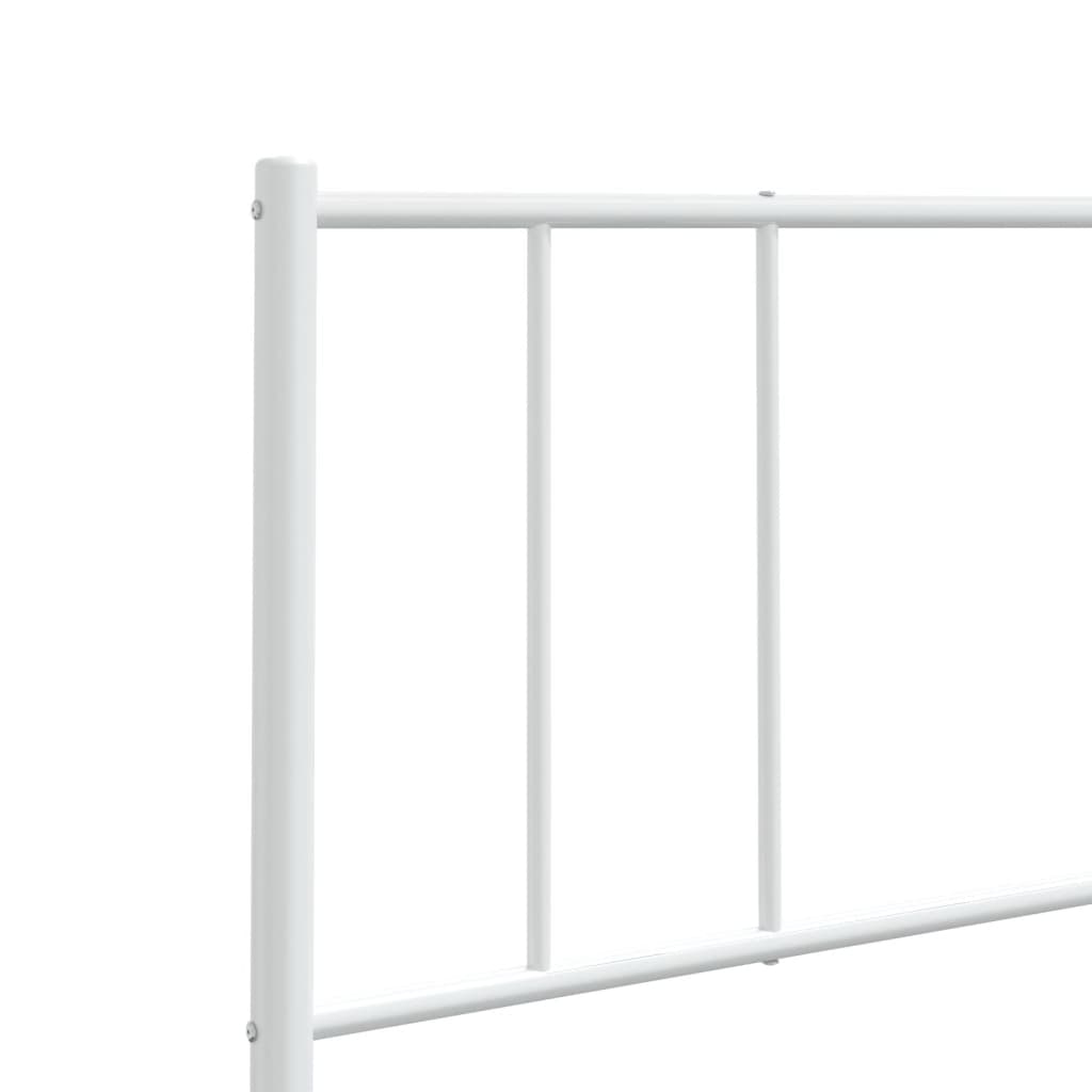 Metal Headboard White 193 cm