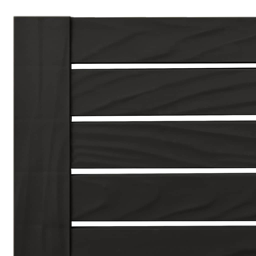 Sun Loungers 2 pcs Black 155x58x83 cm Polypropylene