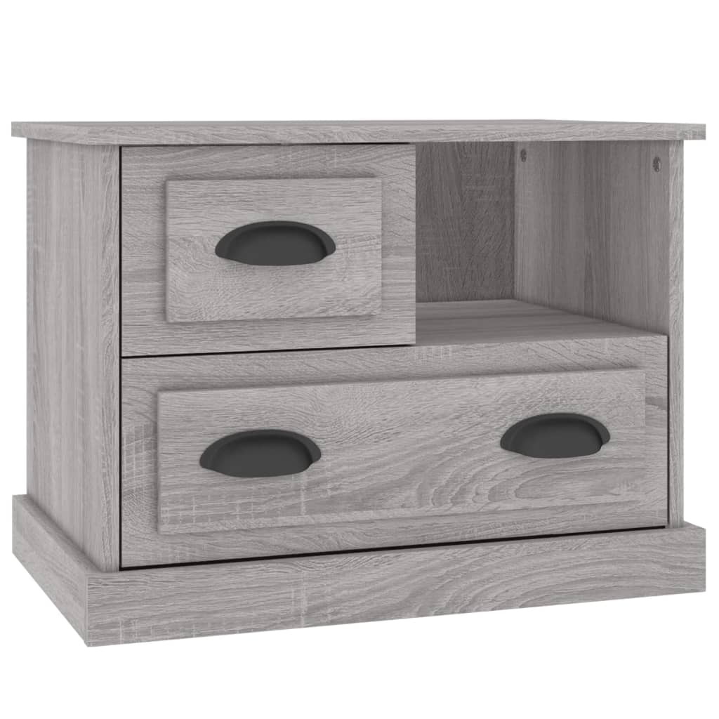 Bedside Cabinet Grey Sonoma 60x39x45 cm