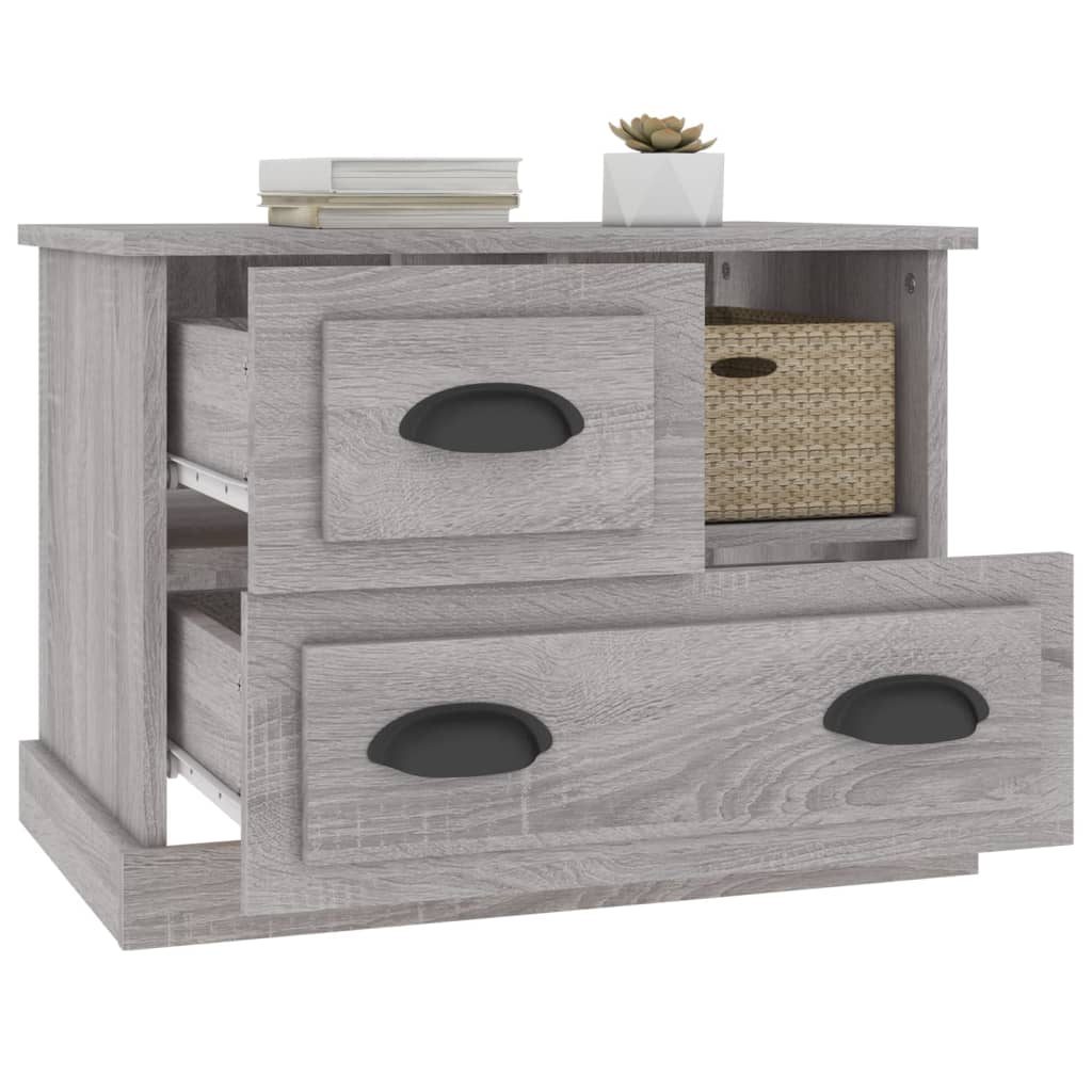 Bedside Cabinet Grey Sonoma 60x39x45 cm