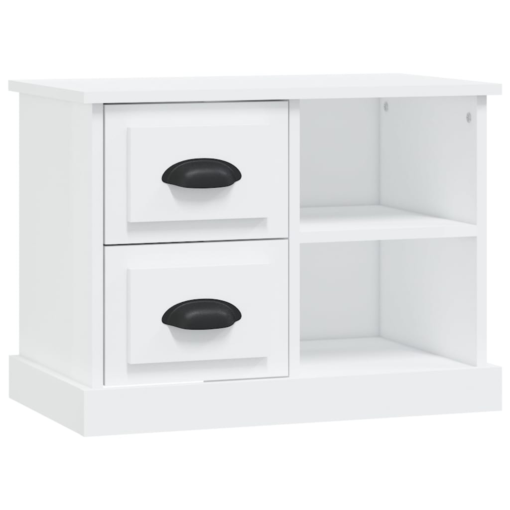 Bedside Cabinet White 60x35.5x45 cm