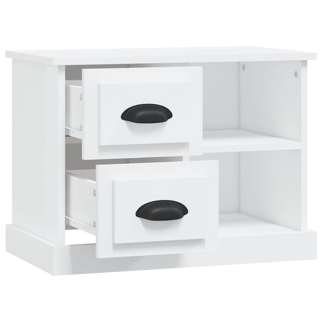 Bedside Cabinet White 60x35.5x45 cm