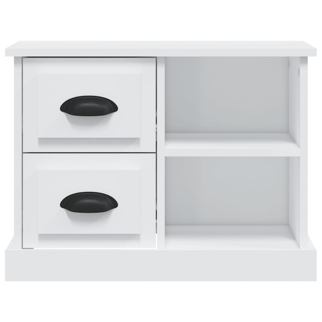 Bedside Cabinet White 60x35.5x45 cm