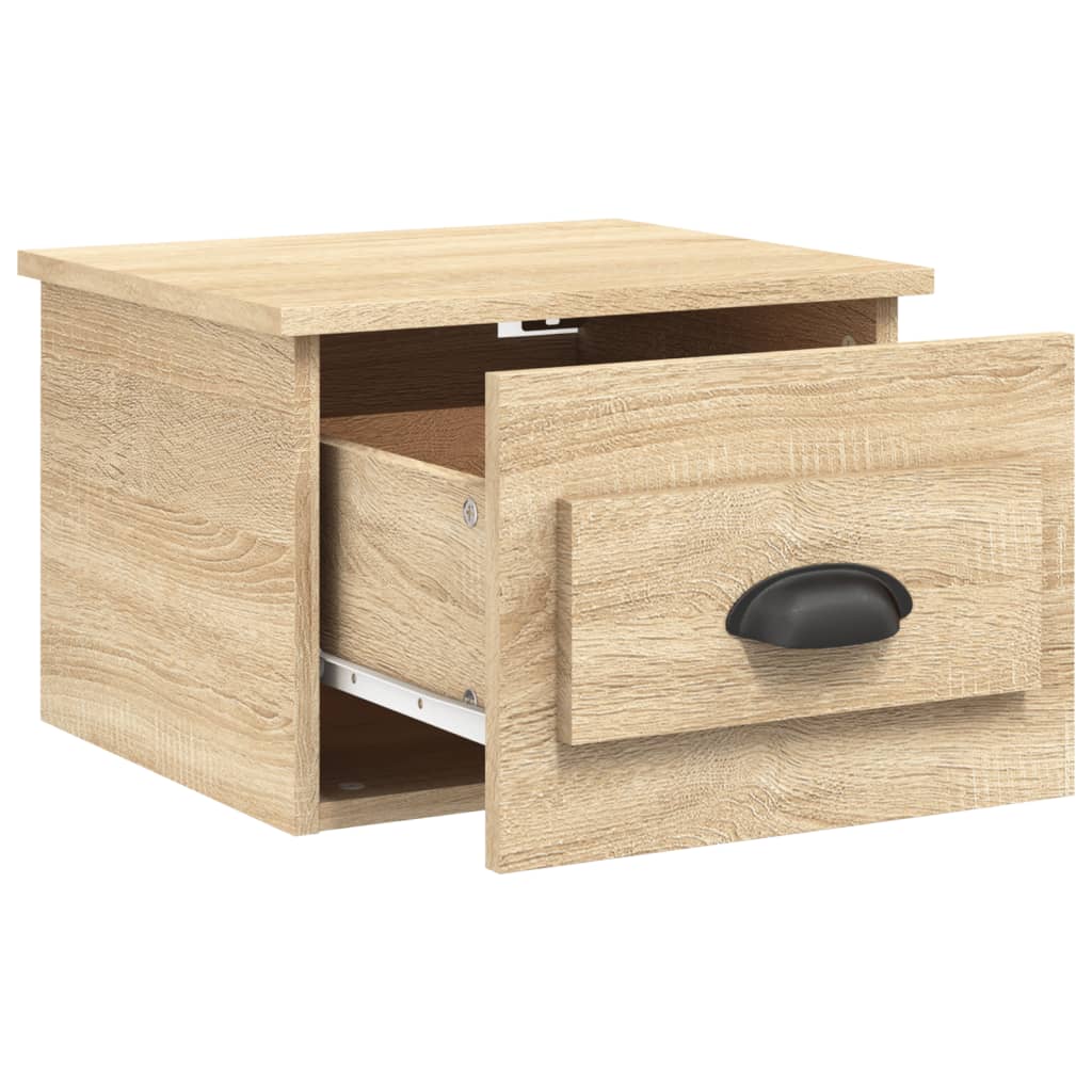 Wall-mounted Bedside Cabinets 2 pcs Sonoma Oak 41.5x36x28cm