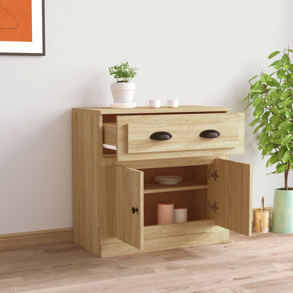 Sideboard Sonoma Oak 70x35.5x67.5 cm Engineered Wood
