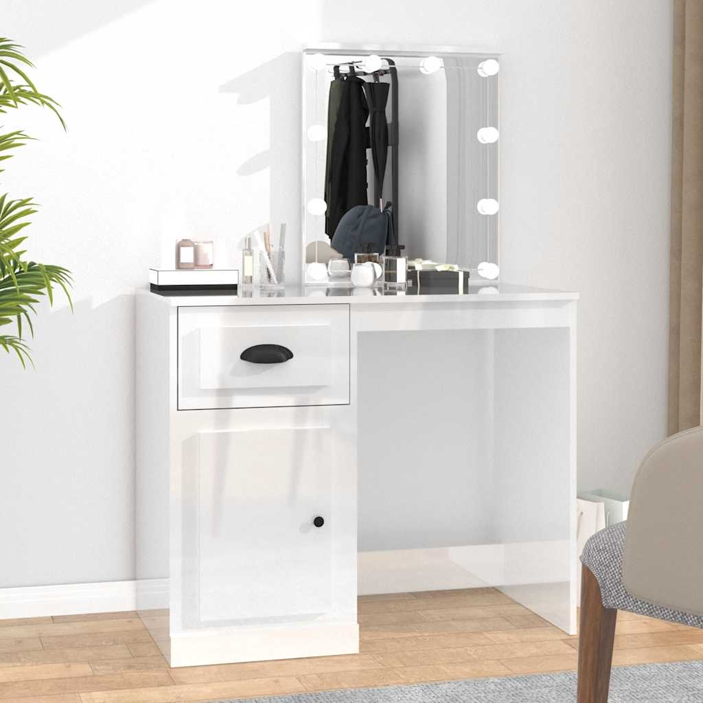 Dressing Table 90X50X132.5 Cm Engineered Wood