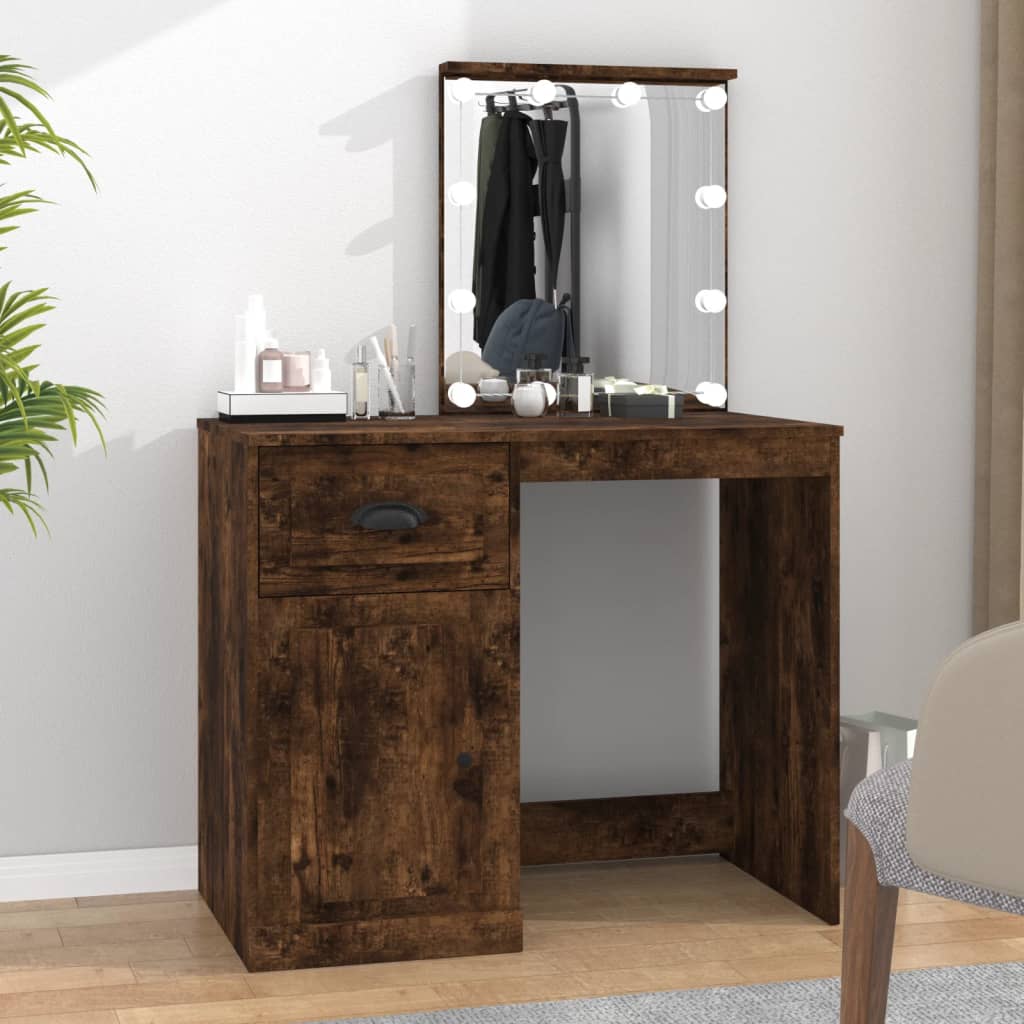 Dressing Table 90X50X132.5 Cm Engineered Wood