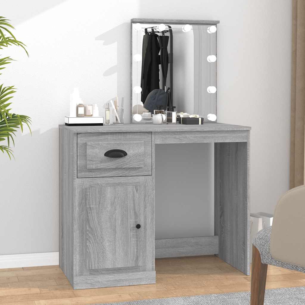 Dressing Table 90X50X132.5 Cm Engineered Wood