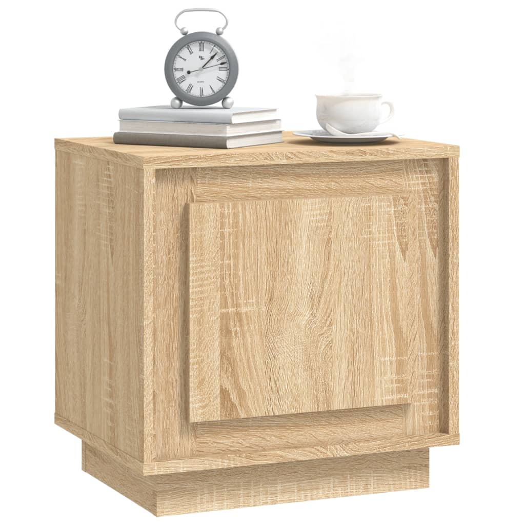Bedside Cabinet Sonoma Oak 44x35x45 cm Engineered Wood