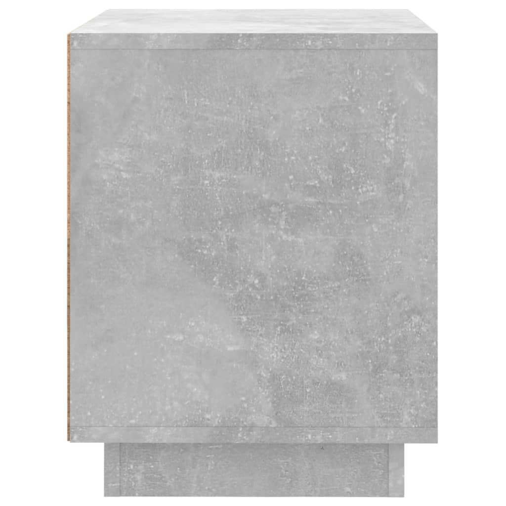 Bedside Cabinet Concrete Grey 44x35x45 cm Engineered Wood