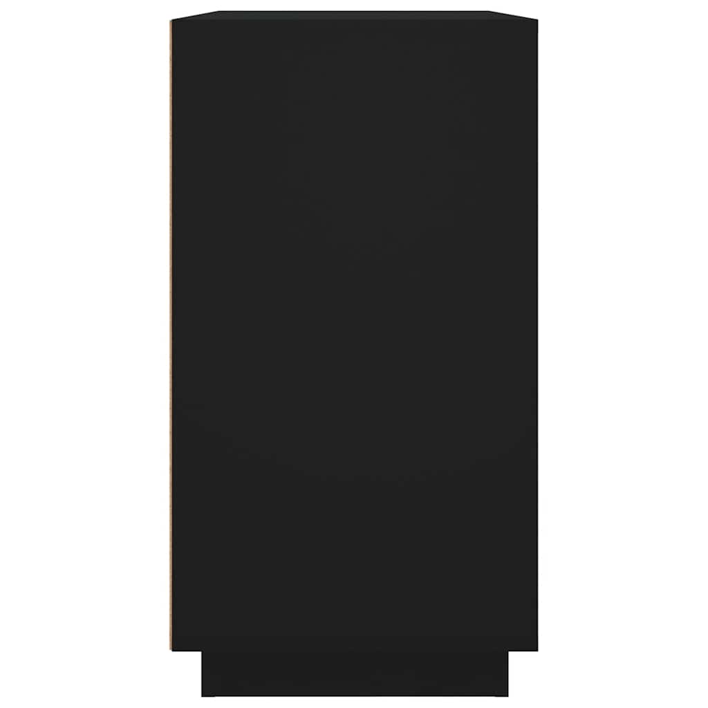 Sideboard Black 80x34x75 cm Engineered Wood