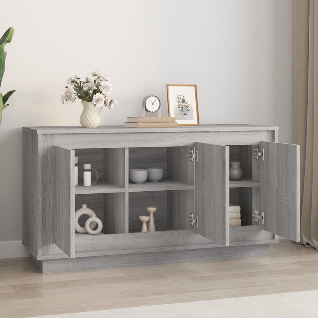 Sideboard Grey Sonoma 102x35x55 cm Engineered Wood