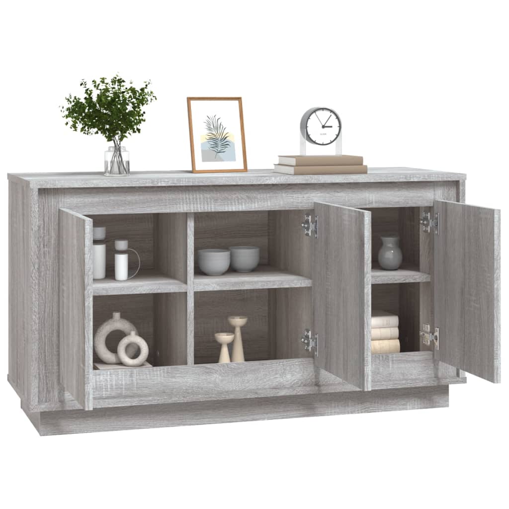 Sideboard Grey Sonoma 102x35x55 cm Engineered Wood