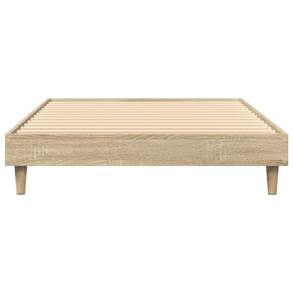 Bed Frame without Mattress Sonoma Oak 90x200 cm Engineered Wood