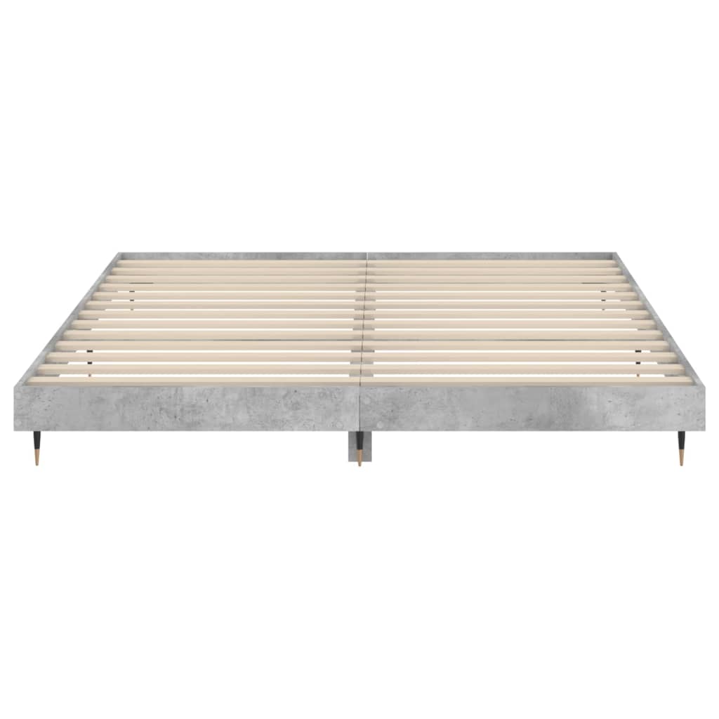 Bed Frame without Mattress Concrete Grey 120x200 cm
