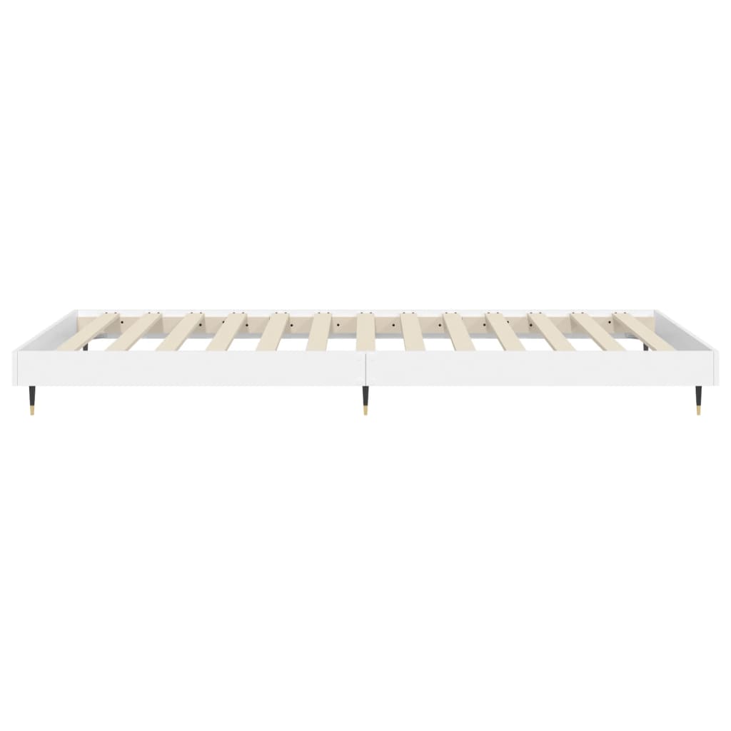Bed Frame without Mattress White 90x200 cm Engineered Wood