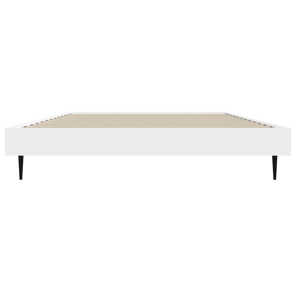 Bed Frame without Mattress White 100x200 cm Engineered Wood