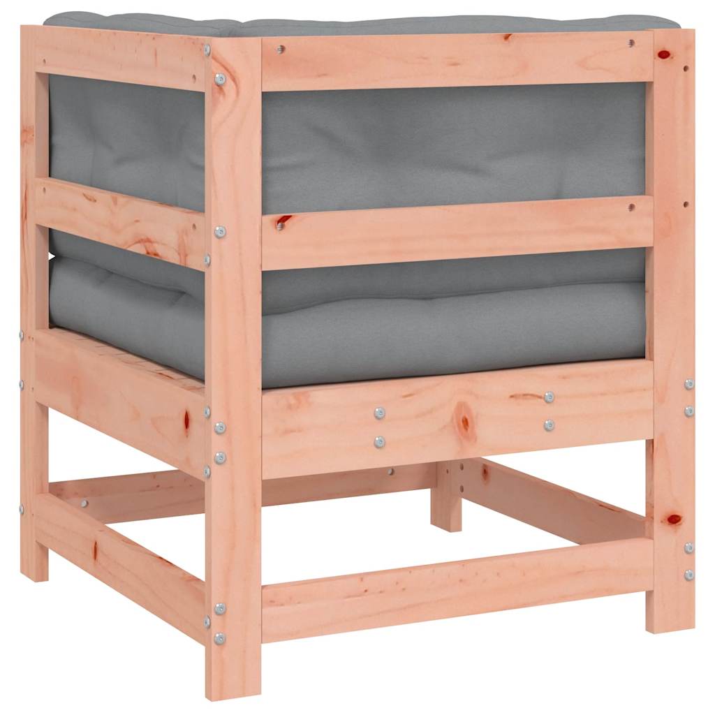 Corner Sofa with Cushions Solid Wood Douglas